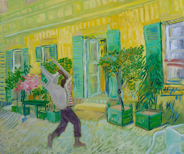 John Madu, No Food for Lazy Man II, 2025. Met dank aan Zidoun-Bossuyt Gallery en de kunstenaar.